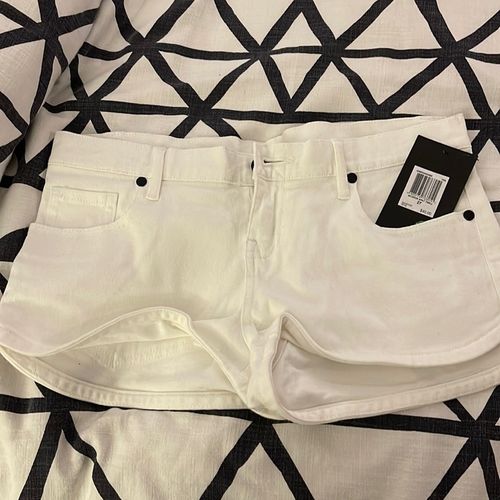 Hurley white denim shorts